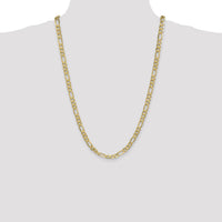 10K 6.25mm Flat Figaro Chain-10FG160-26