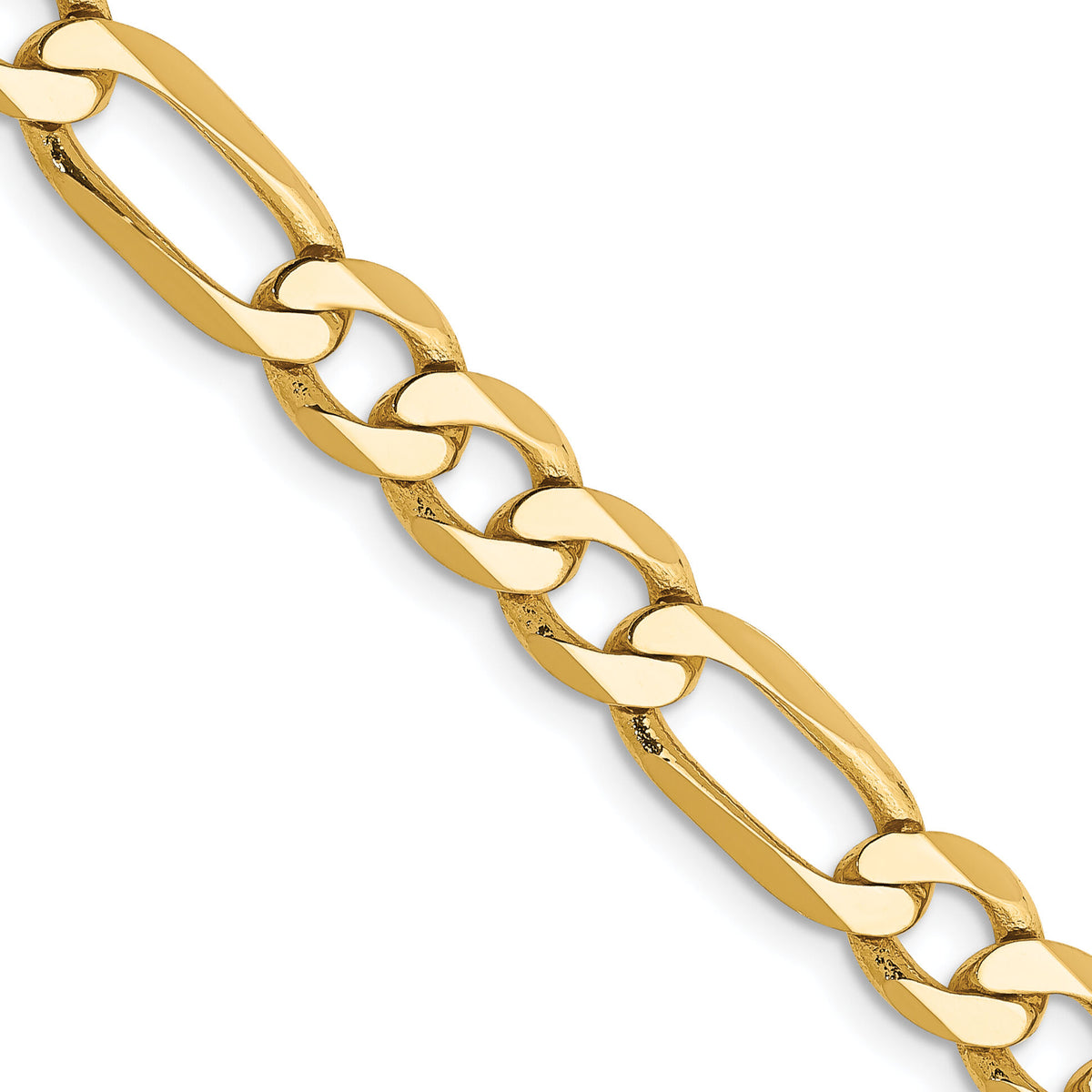 10K 6.25mm Flat Figaro Chain-10FG160-20