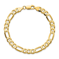 10K 7mm Flat Figaro Chain-10FG180-8