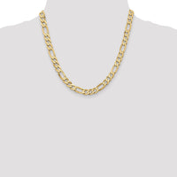 10K 7.5mm Flat Figaro Chain-10FG200-20