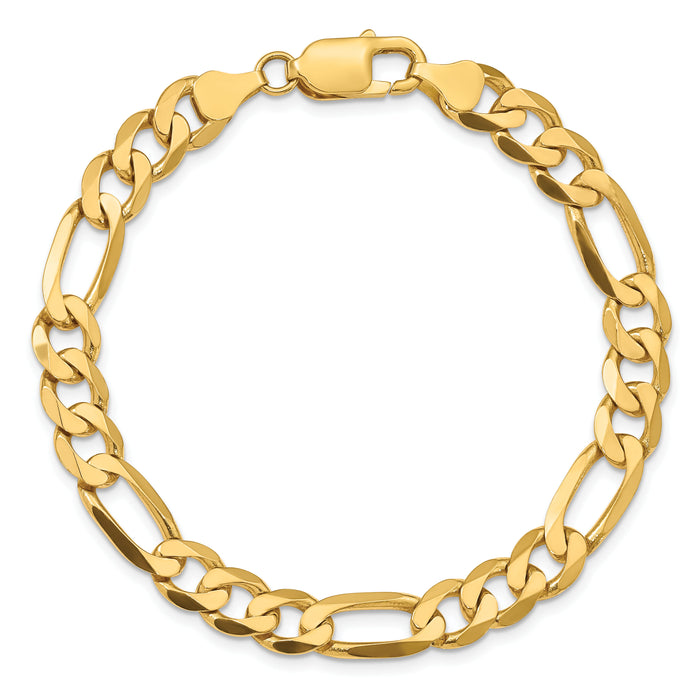10K 7.5mm Flat Figaro Chain-10FG200-8