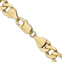 10K 8.75mm Flat Figaro Chain-10FG220-26