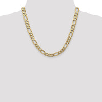 10K 8.75mm Flat Figaro Chain-10FG220-20