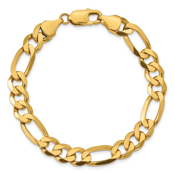10K 8.75mm Flat Figaro Chain-10FG220-9