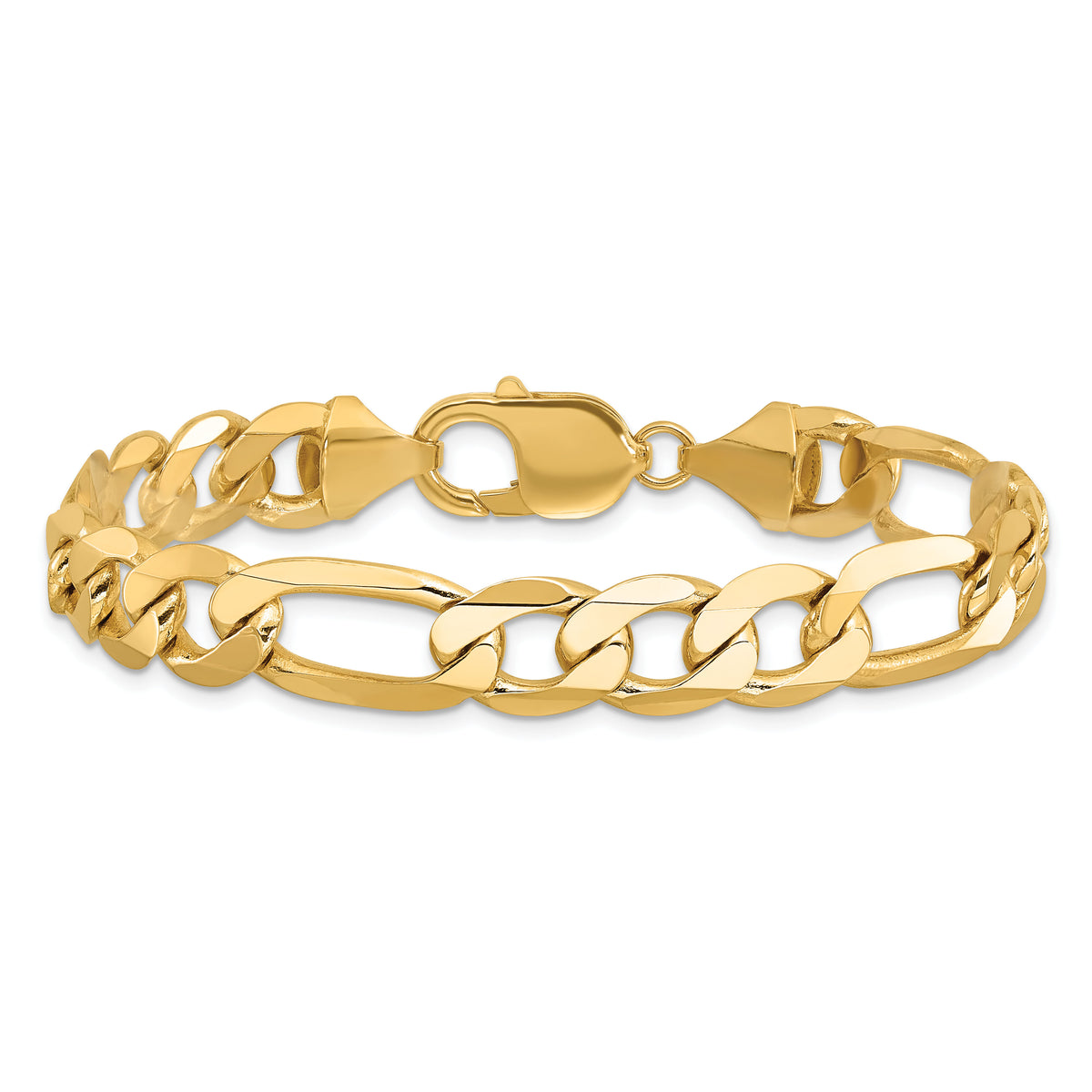 10K 10mm Flat Figaro Chain-10FG250-9