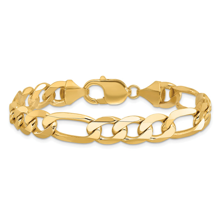 10K 10mm Flat Figaro Chain-10FG250-9