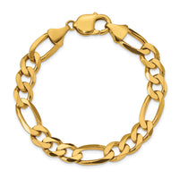 10K 10mm Flat Figaro Chain-10FG250-8