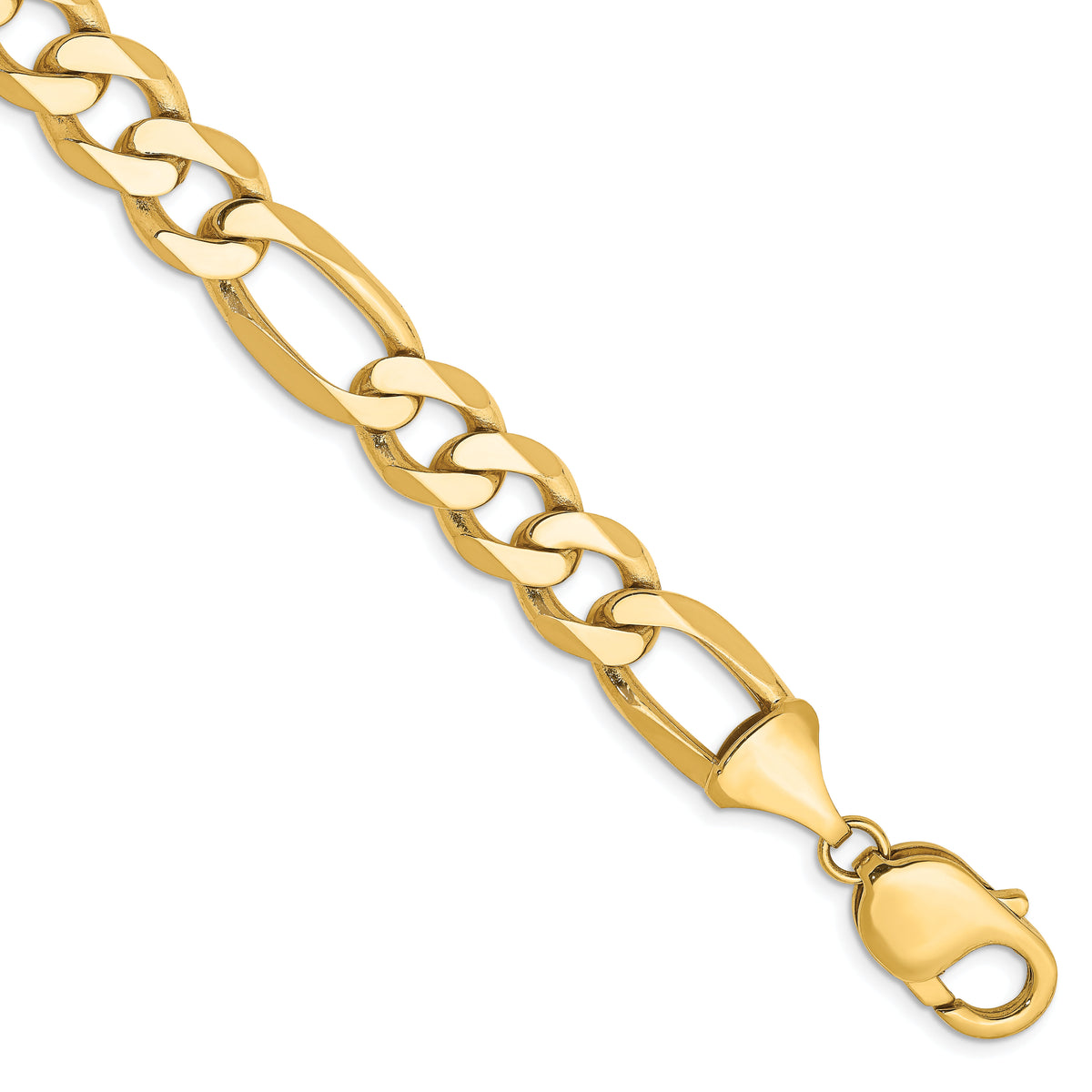 10K 10mm Flat Figaro Chain-10FG250-9