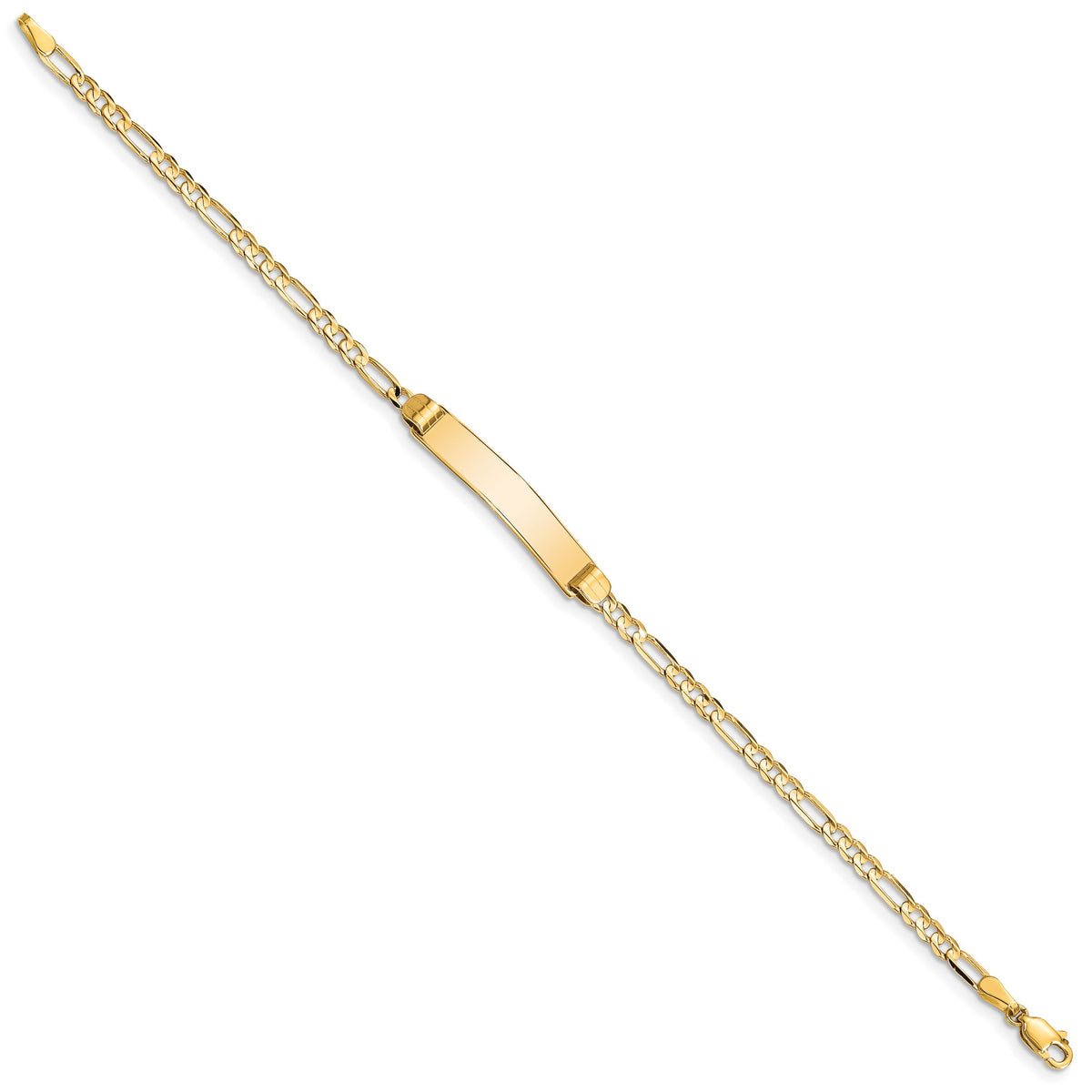 10k Figaro Link ID Bracelet-10FG80ID-7