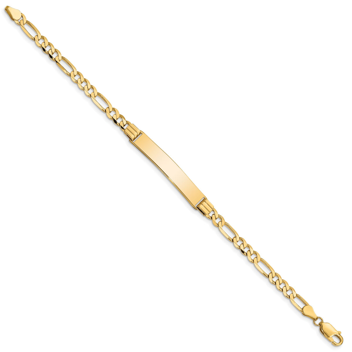 10k Figaro Link ID Bracelet-10FIG110ID-7