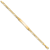 10k Figaro Link ID Bracelet-10FIG110ID-8