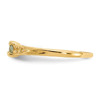 10k Madi K 3mm Aquamarine Birthstone Baby Ring-10GK126