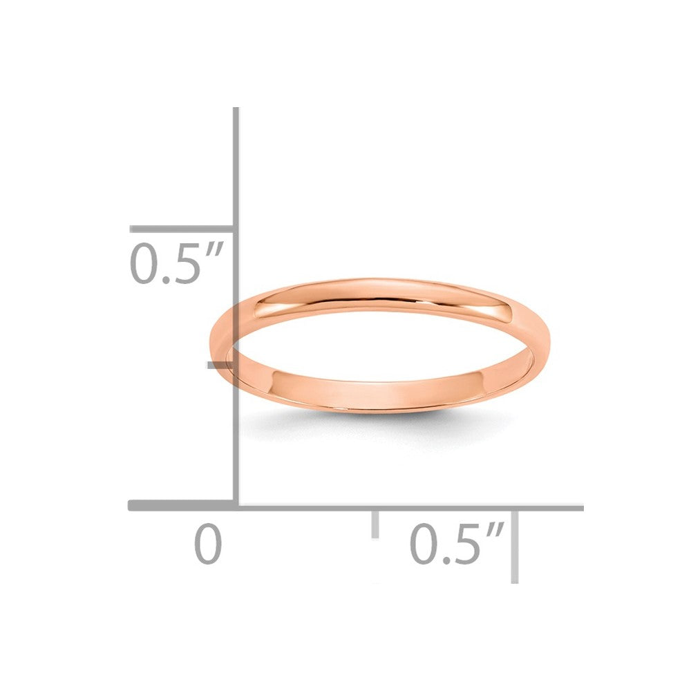 10K Rose Gold Polished Child's Ring-10GK889