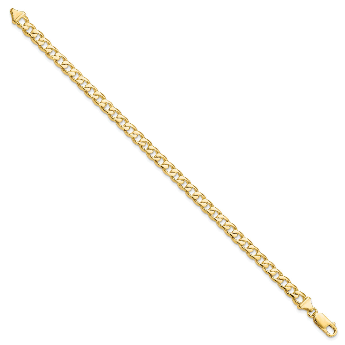 10k 5.8mm Hand-polished Fancy Link Bracelet-10GL10-8