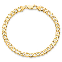 10k 5.8mm Hand-polished Fancy Link Bracelet-10GL10-8
