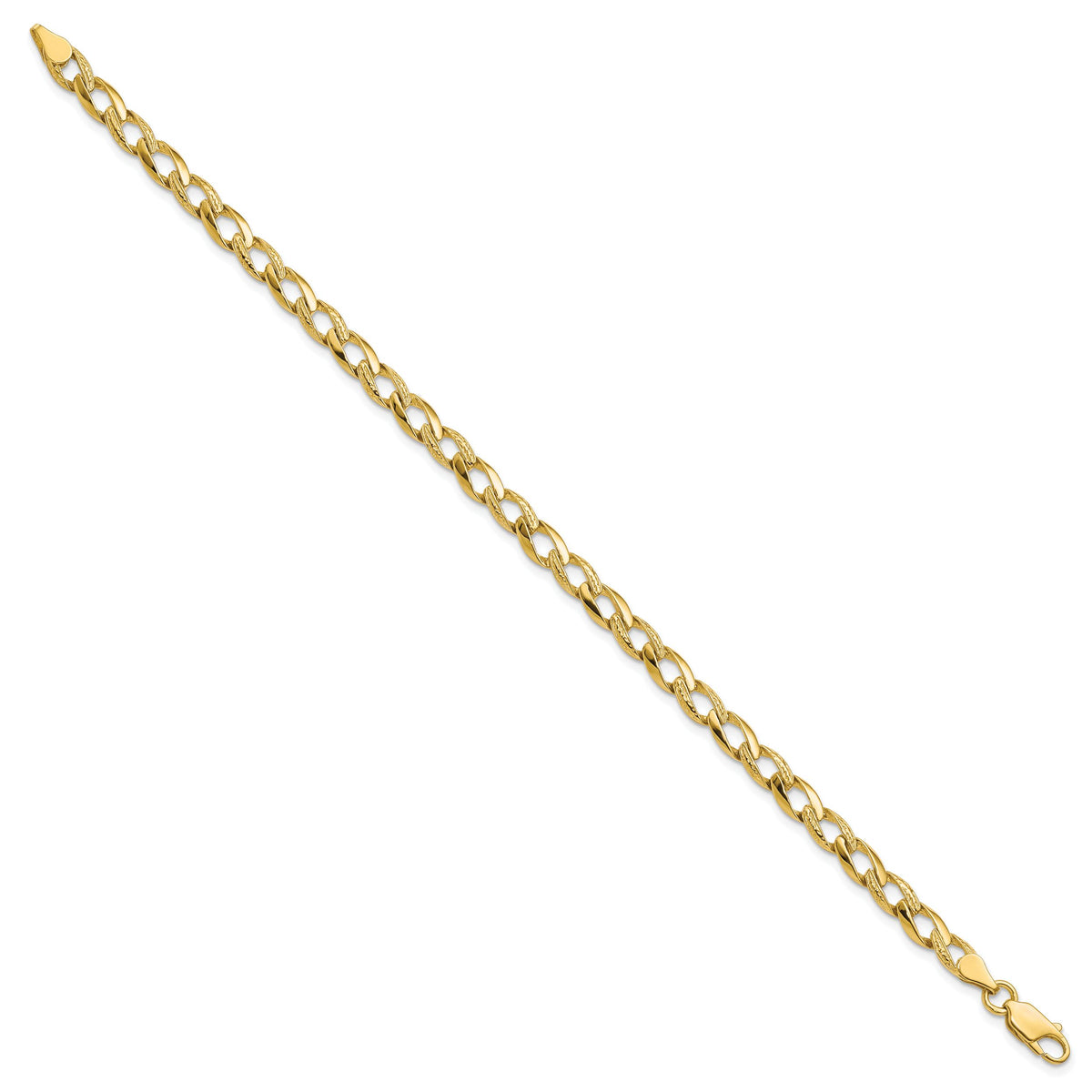 10k Fancy Link Bracelet-10GL4-8