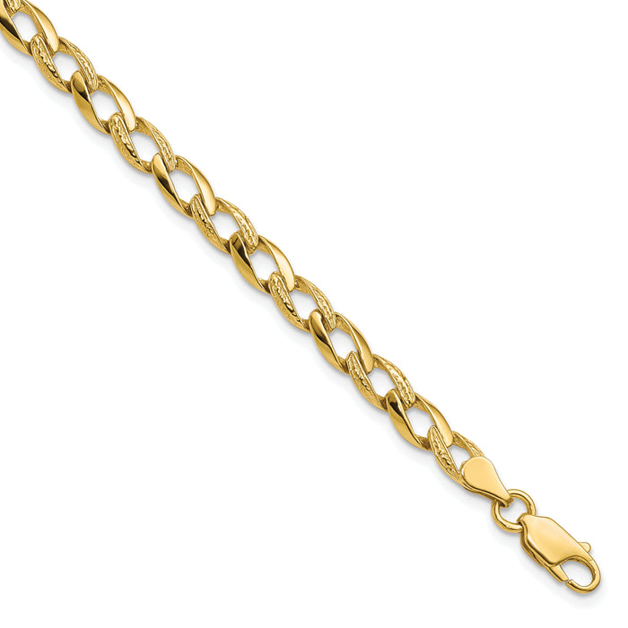 10k Fancy Link Bracelet-10GL4-8