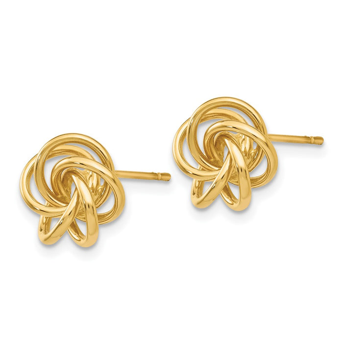 10k Love Knot Earrings-10H439