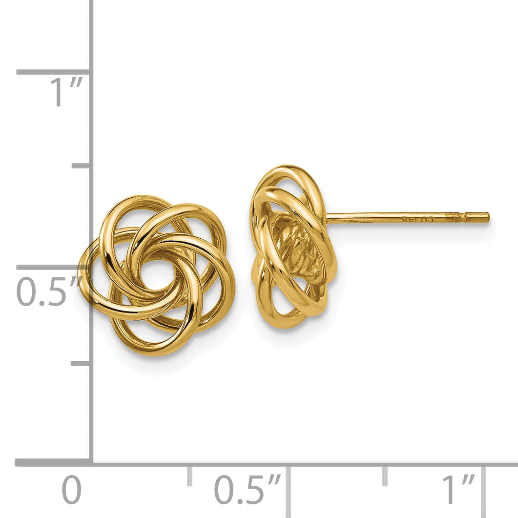 10k Love Knot Earrings-10H439