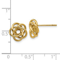 10k Love Knot Earrings-10H439