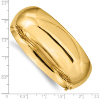 10k 13/16 High Polished Hinged Bangle Bracelet-10HP13/16