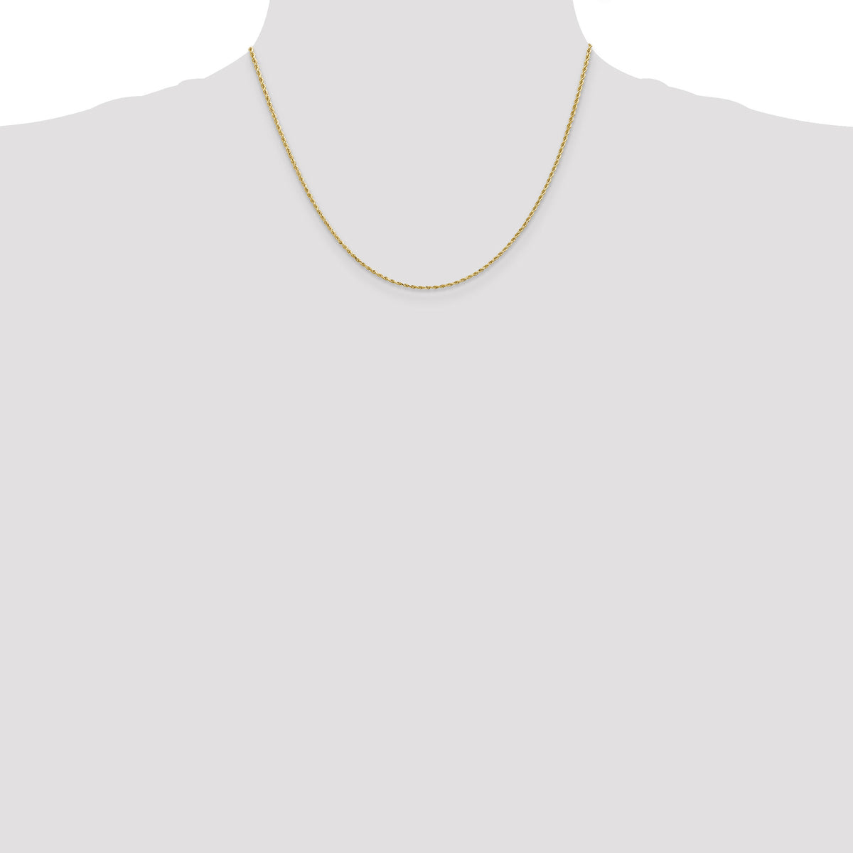 10k 1.5mm Diamond-cut Rope Chain-10K012-18
