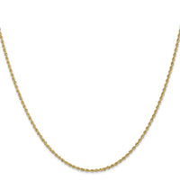 10k 1.50mm Regular Rope Chain-10K012S-28