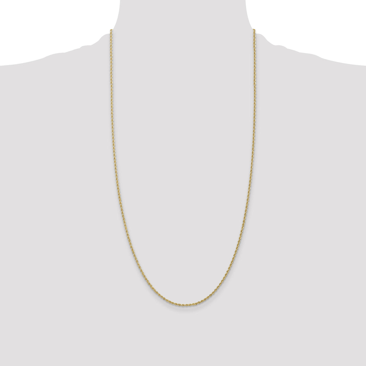 10k 1.50mm Regular Rope Chain-10K012S-28