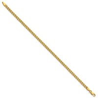 10k 3.0mm Wide Double Strand Rope Bracelet-10K012S2-8