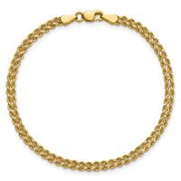 10k 3.0mm Wide Double Strand Rope Bracelet-10K012S2-7