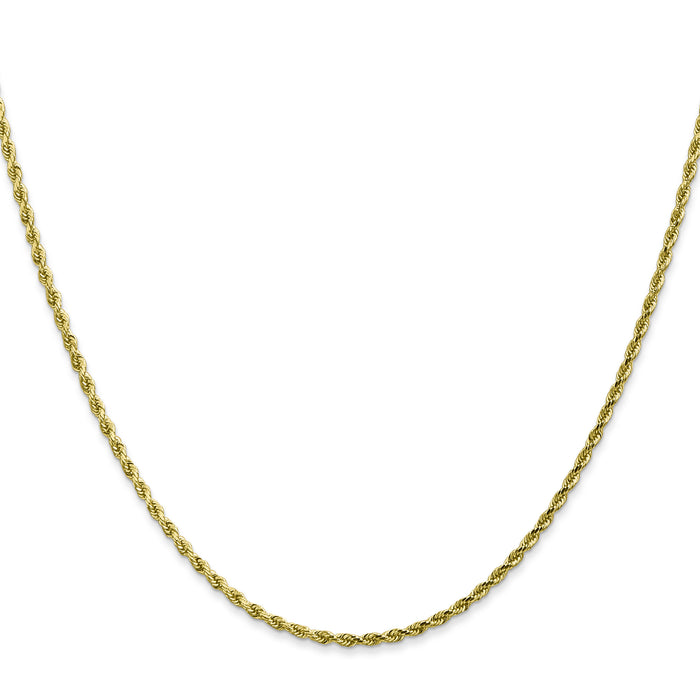 10k 1.75mm Diamond-cut Rope Chain-10K014-24