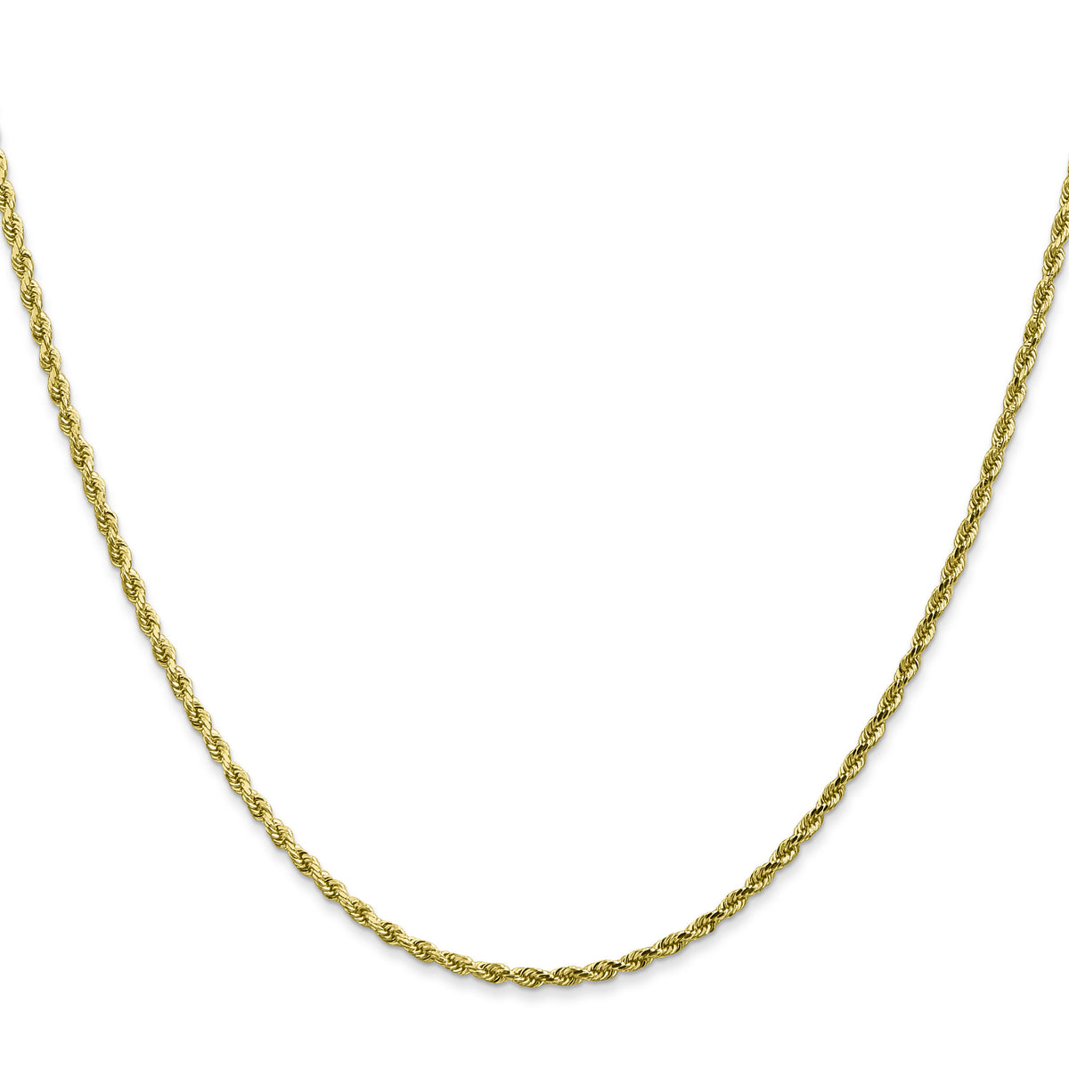 10k 1.75m Diamond-cut Rope Chain-10K014-22