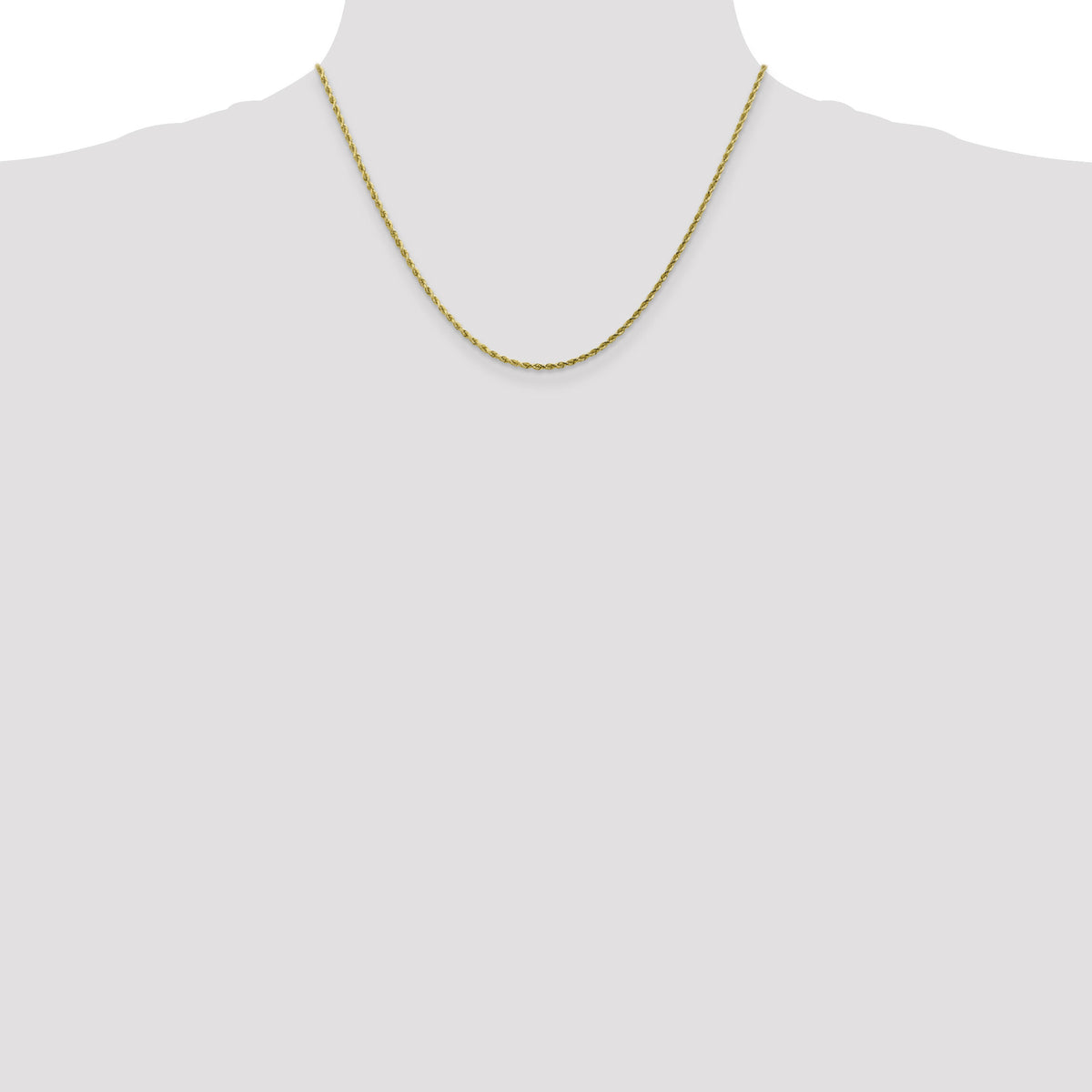 10k 1.75mm Diamond-cut Rope Chain-10K014-18