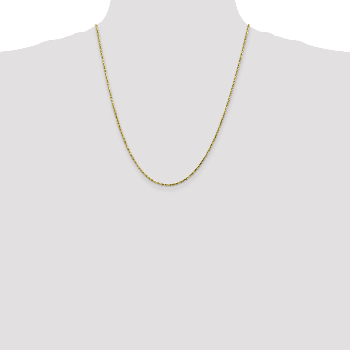10k 1.75m Diamond-cut Rope Chain-10K014-22