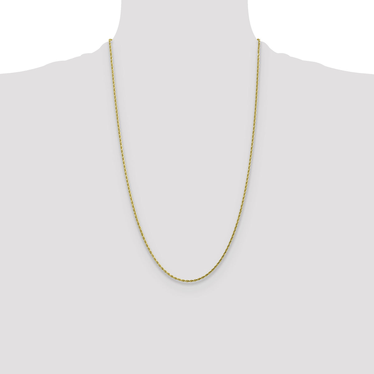 10k 1.75mm Diamond-cut Rope Chain-10K014-26