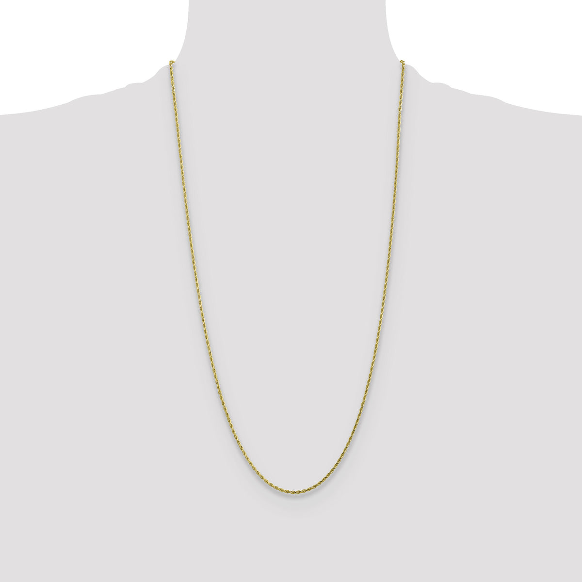 10k 1.75mm Diamond-cut Rope Chain-10K014-28