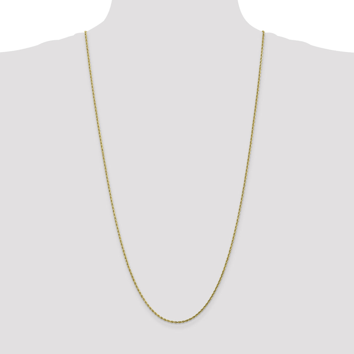 10k 1.75mm Diamond-cut Rope Chain-10K014-30