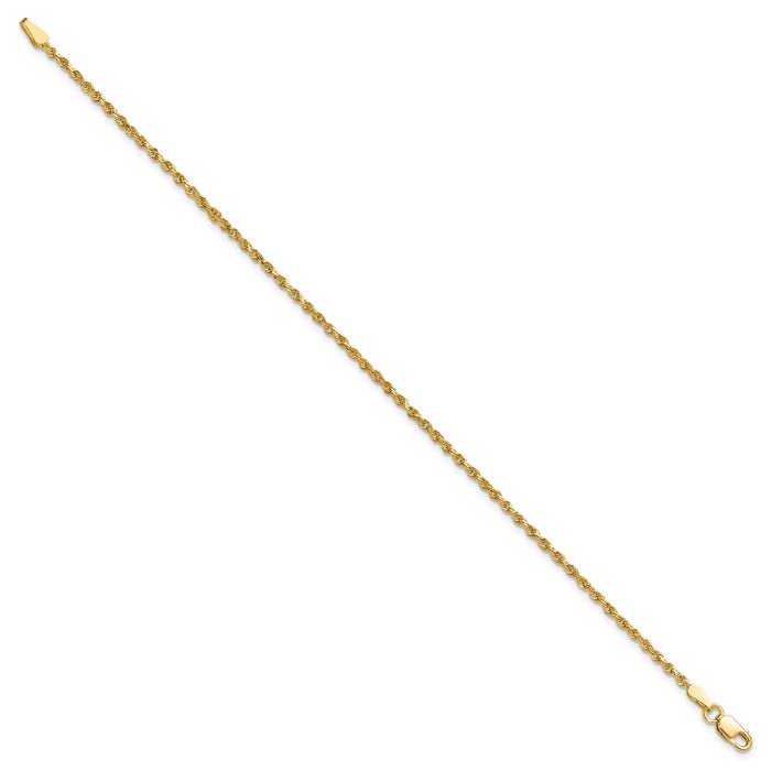 10k 1.75mm Diamond-cut Rope Chain-10K014-7
