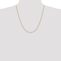 10k 2mm Regular Rope Chain-10K014S-22