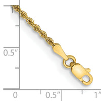 10k 2mm Regular Rope Chain-10K014S-7