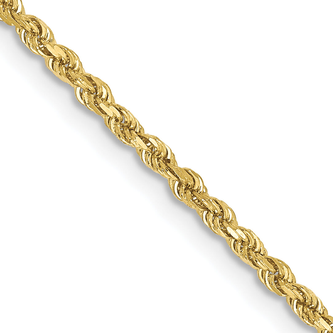 10k 1.75mm Diamond-cut Rope Chain-10K014-24