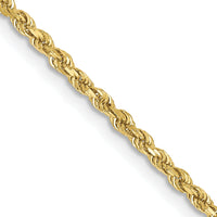 10k 1.75mm Diamond-cut Rope Chain-10K014-20