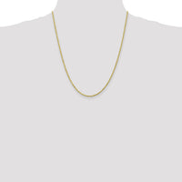 10k 2mm Diamond-cut Rope Chain-10K016-22