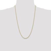 10k 2mm Diamond-cut Rope Chain-10K016-26