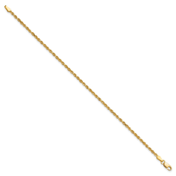 10k 2mm Diamond-cut Rope Chain-10K016-7