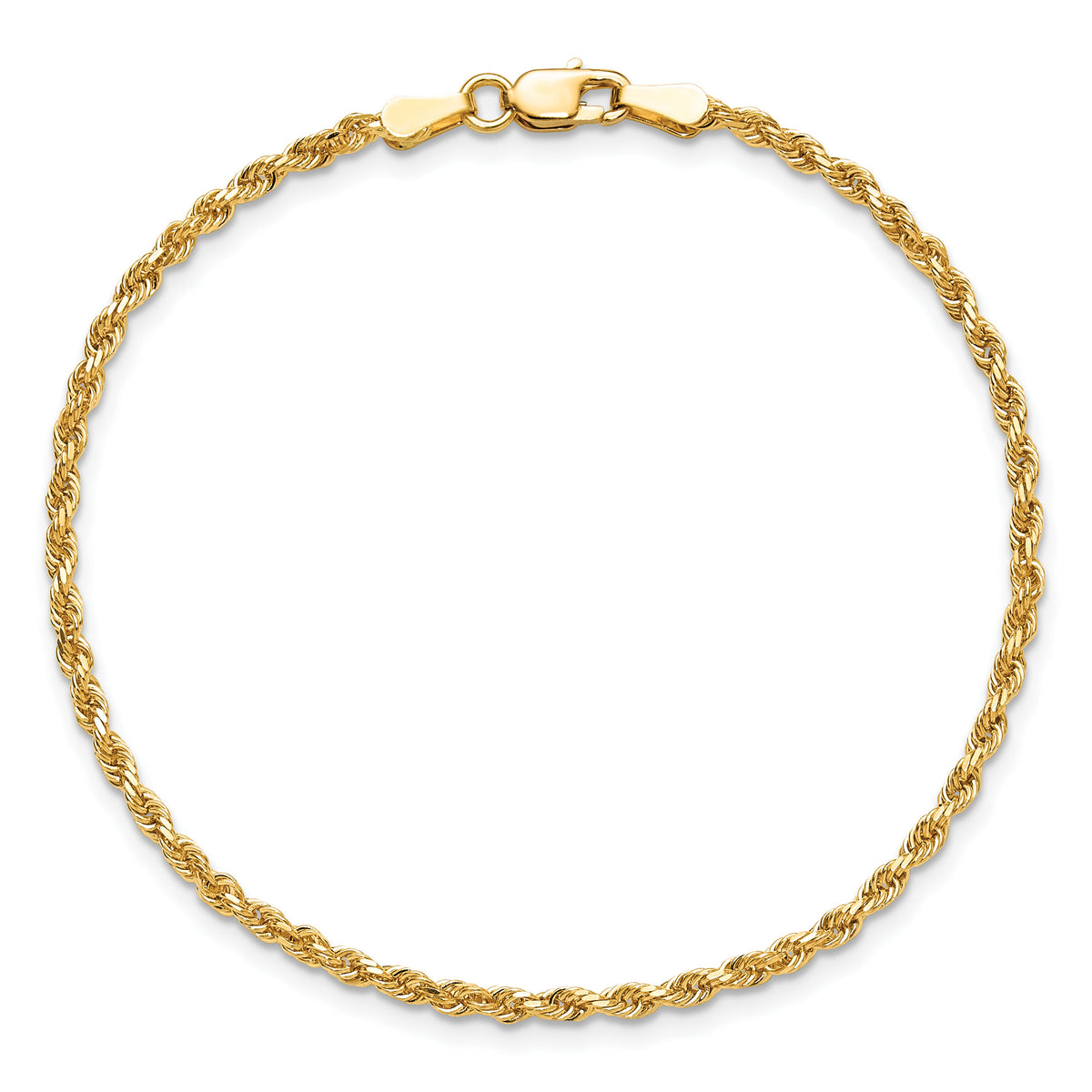 10k 2mm Diamond-cut Rope Chain-10K016-8