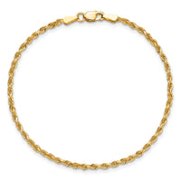 10k 2mm Diamond-cut Rope Chain-10K016-8