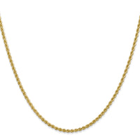 10k 2.25mm Regular Rope Chain-10K016S-18