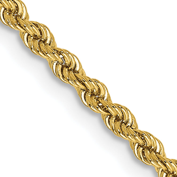 10k 2.25mm Regular Rope Chain-10K016S-30