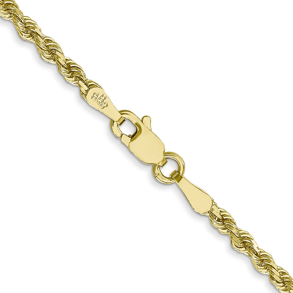 10k 2.25mm Diamond-cut Rope Chain-10K018-18